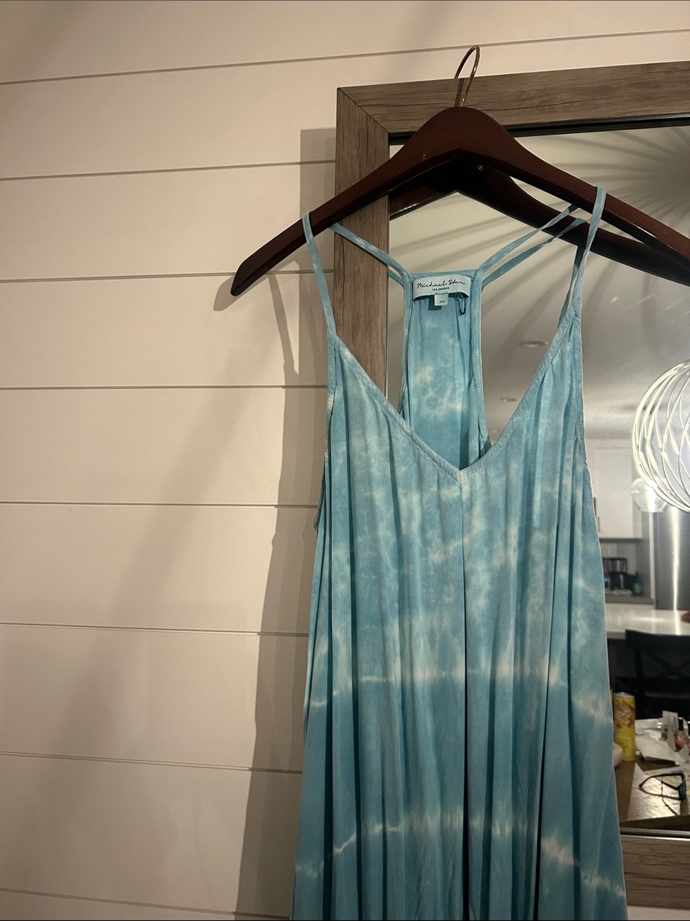 Michael Stars Blue Tie-Dye Maxi Dress